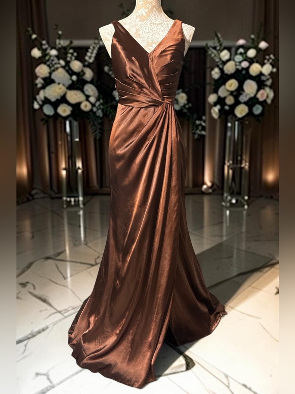 NWT Wear Your Love Chocolate Brown Size 4 Evening Gown